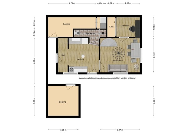 Floorplan - Magdalenaweg 8, 4507 JC Schoondijke